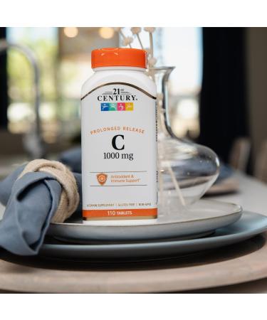 21st Century C 1000mg Prolonged Release Tablets | 110 Count | Pack of 1 - Buy Online on GoSupps.com