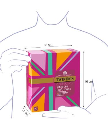 Twinings - Coffret Infusions - 40 Sachets - Menthe Poivr e Citron et Gingembre Cassis et Myrtille Camomille - Coffret D gustation Infusion - Id al Cadeau et D couverte - Buy Online on GoSupps.com