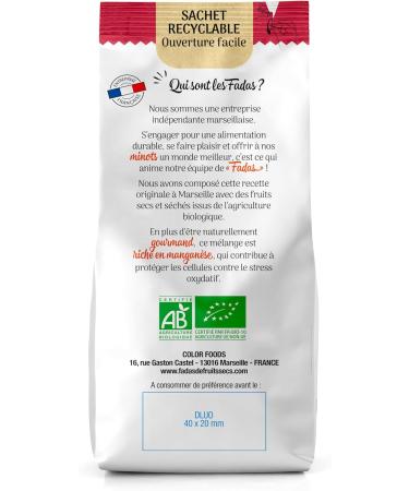 Dried Fruit FADAS - Mix Le Craint D gun Bio 145 g - Cashews Almonds Hazelnuts & Raisins - Aperitif & Snacking Mix - Buy Online on GoSupps.com