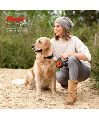 Flexi Retractable Leash New Comfort - Orange - Size S (Pack of 1) | Premium Dog Leash for Easy Control | International Shipping Available - Buy Online on GoSupps.com