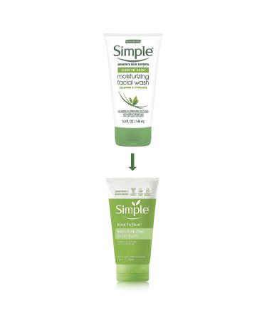 Simple Kind to Skin Face Wash Cleanser - Moisturizing & Hydrating 5 oz | Ideal for All Skin Types - Buy Online on GoSupps.com