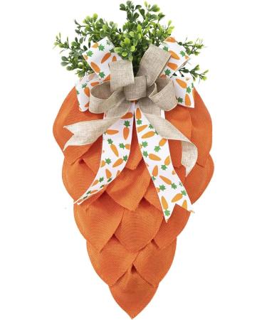 Durable Easter Carrot Party Decorative Wreath Charming Carrot Shaped Easter Party Decoration Wreath Festive Ornament Carrot Wreath For Easter - Buy Online on GoSupps.com