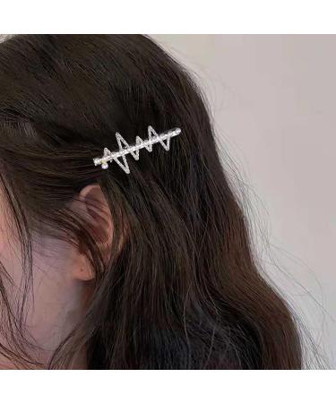 Inilbran Vintage Crystal Pearl Hair Clip Gold Rhinestone Wedding Hair Barrettes French Crystal Hairpin Barrette Sparkly Cz Hair Pins Hairclip Decorative Crystal Wedding Headpieces for women - Buy Online on GoSupps.com
