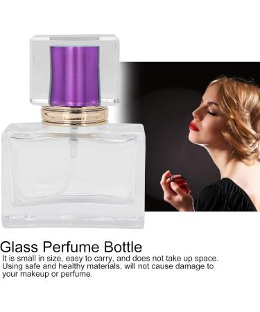 Perfume Dispenser Portable Square 3 Piece Refillable Perfume Bottle for Storing Perfumes/Essential Liquids/Liquids (Purple) - Buy Online on GoSupps.com