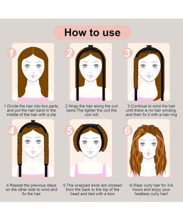 Upgrade Your Hair Game with CORATED 60 Extra Long Heatless Curling Rod Headband in Khaki - No Heat Hair Curler Kit for Short & Long Hair - Buy Online on GoSupps.com