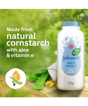 Johnson & Johnson Baby Protective Cornstarch Powder with Aloe Extract 9 oz - Gentle, Soothing Baby Powder - Buy Online on GoSupps.com