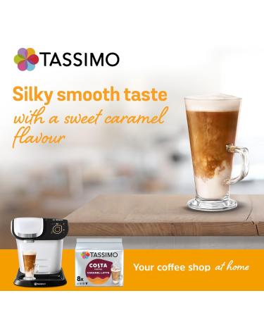 Tassimo Costa 8 servings - Caramel Latte - Pack of 5 - Buy Online on GoSupps.com