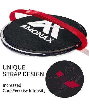 Shop Amonax Double-Sided Fitness Slider Discs - Core Training Gliding Discs for Carpet & Wood Floors - Home Workout Equipment - Buy Online on GoSupps.com