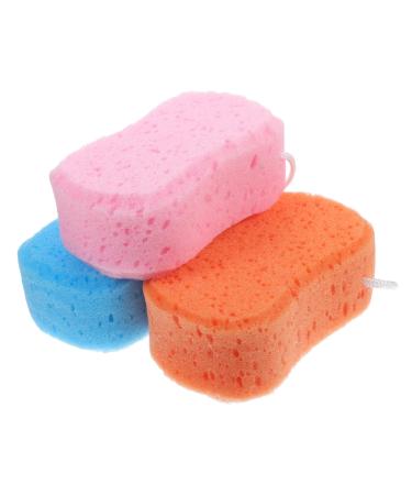 Angoily 3pcs Bath Sponge Natural Shower Cleaning Sponge Exfoliating Shower Sponge Shower Loofah Massaging Sponge Loofah Cleaning Sponges Foam Body Baby Pu Bath Ball Massage