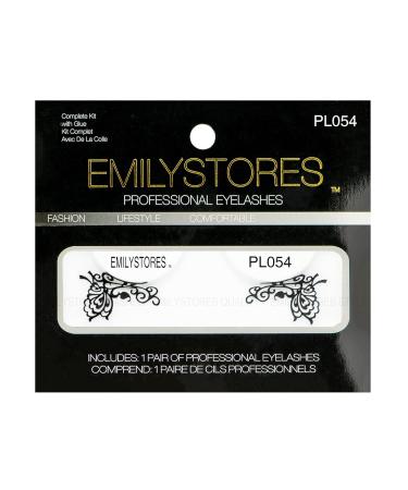 EMILYSTORES Butterfly Leaves Halloween Costume Black Lace False Eyelashes - 1 Pair Fancy Fashion Lashes for Parties - Buy Online on GoSupps.com