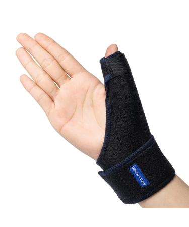 Shellvcase humb Splint Reversible Thumb Brace Fits Left Right Hand Women and Men (Black)