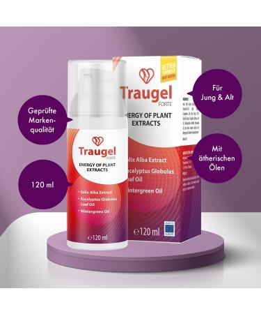 Traugel Forte Gel - Plant Extract Energy for External Use - 120ml - Boost Recovery & Wellness - Buy Online on GoSupps.com
