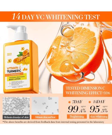 Turmeric Whitening Body Lotion Body Milk Turmeric Moisturizing And Brightening Body Lotion Anti Wrinkle Aging Face Lift Tighten Reduce Finelines Moisturing Essence Keep It Hydrated And Soft 300ml - Buy Online on GoSupps.com