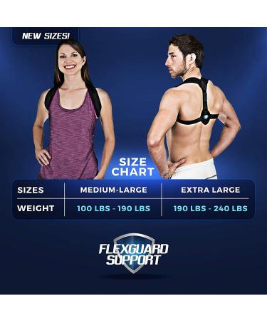 Posture Corrector for Men & Women - Adjustable Back Brace for Slouching Neck Hump & Hunched Shoulders - Medium/Large - Buy Online on GoSupps.com