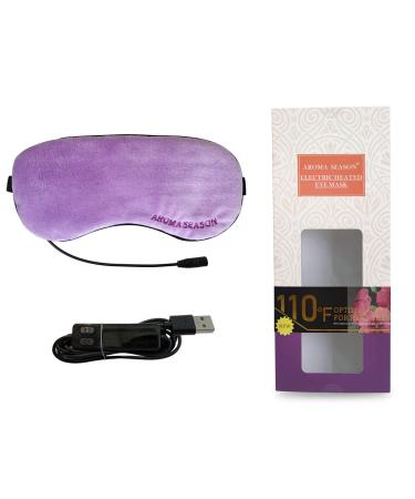 Heated Eye Mask - USB Steam Warm Compress for Puffy Eyes & Dry Eye Relief (Violet) - Buy Online on GoSupps.com