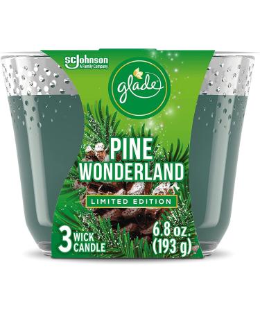 Shop Glade Pine Wonderland Candle - Essential Oil Infused 3-Wick Air Freshener | International Shipping Available - Buy Online on GoSupps.com