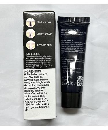 Intimate Hair Removal Cream for Men | Easy Application & Durable Formula | Flawless Depilatory Cream for All Skin Types - Black Box - Buy Online on GoSupps.com