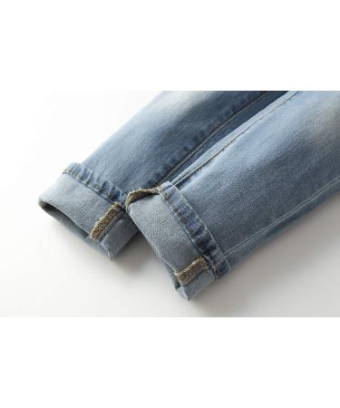 KIDSCOOL SPACE Baby Boy Girl Jean Overalls | Toddler Slim Denim Jumper 2-3 Years Light Blue - Buy Online on GoSupps.com