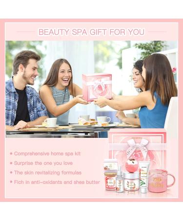 Birthday Gifts for Women Best Relaxing Spa Gifts Baskets Box for Her Wife Mom Best Friend Mother Grandma Bday Bath and Body Kit Sets Self Care Present Beauty Products Package Rose Scent - Buy Online on GoSupps.com