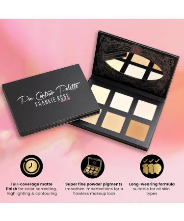 Frankie Rose Pro Contour Palette - Long-Wearing Matte Highlights & Contours for All Skin Types - International Shipping Available - Buy Online on GoSupps.com
