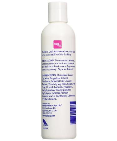 Dudley's Curl Activator Moisturizer 8oz - Unisex Hair Care - Buy Online on GoSupps.com