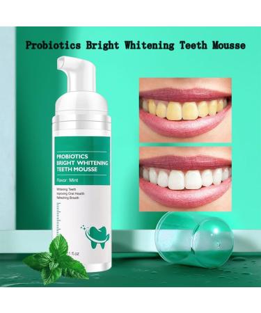 Probiotics Bright Whitening Teeth Mousse & Herbal Oral Repair - Total Care Mouthwash (2PC) for Deep Cleaning & Refreshing Smile - Buy Online on GoSupps.com