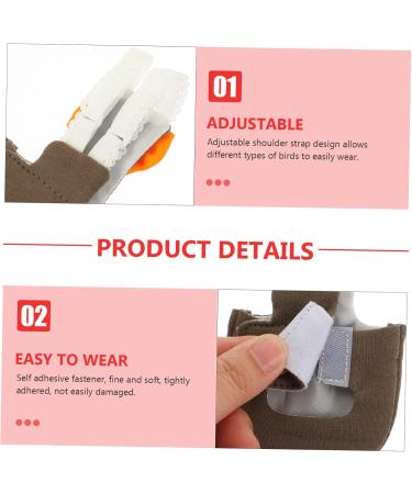 PopetPop 5-Pack Bird Diapers for Conures & Lovebirds | Neoprene Flight Suits & Cotton Urine Pads - International Shipping Available - Buy Online on GoSupps.com