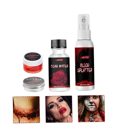 Minkissy 2 Sets Scar Wax - Halloween Makeup Skin Wax for Realistic Fake Scars & Wounds | Best Cosmetic Wax Kit for Halloween Blood Effects - Buy Online on GoSupps.com