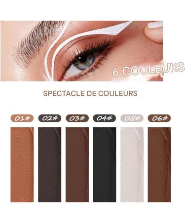 Eyeliner Pencil - Natural Highlighter in 6 Colors - Natural Eyeliner For Young Men and Women Older Women Halloween Dating Stage Performance Party Holidays - Buy Online on GoSupps.com