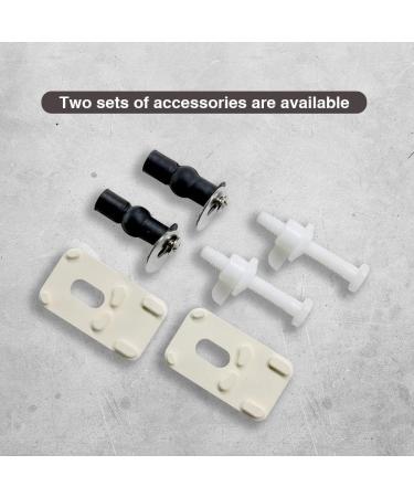 Soft Close Elongated Toilet Seat with Easy Installation - White Plastic - Fits Elongated & Oval Toilets - Buy Online on GoSupps.com