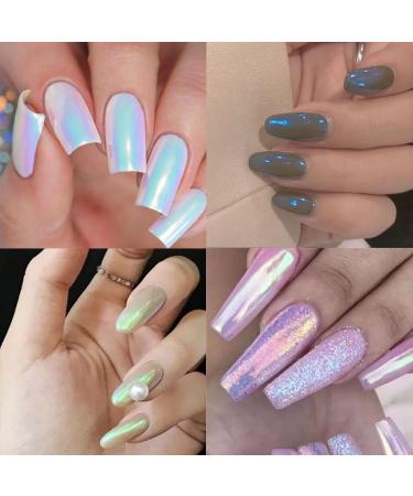 Shop GZSYY Pearl Powder Nail Chrome Mirror Glitter - 6 Chameleon Metallic Pigments for Stunning Nail Art Decoration - Buy Online on GoSupps.com