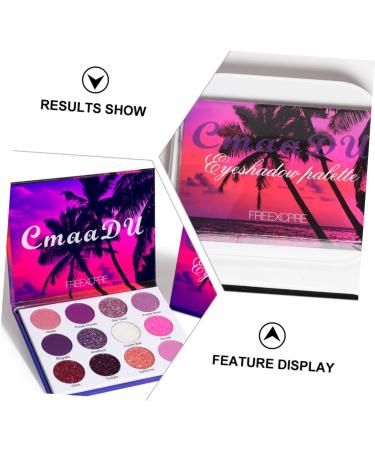 Healeved 3 Boxes Eyeshadow Palette Cosmetic Accessory Makeup Pallet Glitter Eye Shadow Plastic Colorful 1 count (Pack of 1) Colorfulx3pcs - Buy Online on GoSupps.com