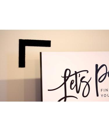 Strenco 2x4 Hook and Loop Strips - 15 Sets | Heavy Duty Black Sticky Back Fastener with Adhesive - Buy Online on GoSupps.com