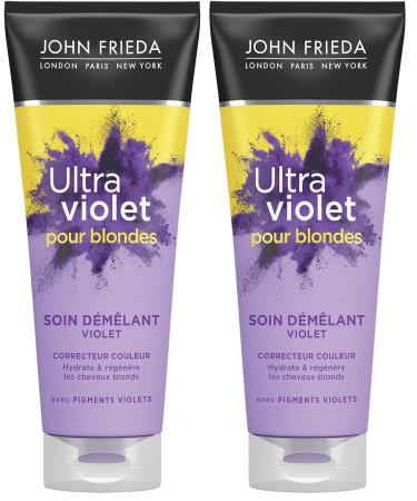 JOHN FRIEDA Ultra Violet pour Blond Soin D m lant Violet 250ml (Lot de 2) Violet 250 ml (Lot de 2)