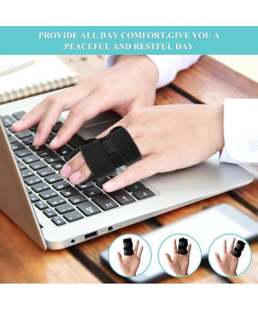 VerteLife Finger Splint - Adjustable Trigger Finger Brace for Arthritis - Breathable Mallet Finger Support - 2 Pack - Buy Online on GoSupps.com