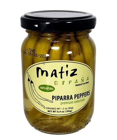 Matiz Piparras, Basque Guindilla Peppers (6.4 oz.) Spanish Green Pickled Peppers from Spain