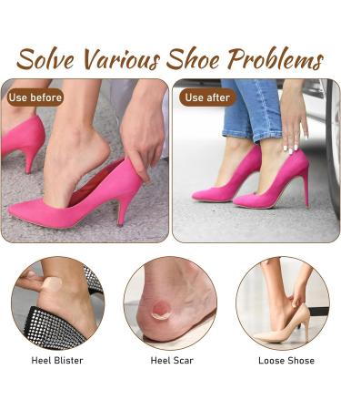 Heel Grips Liner Cushions - 6 Pairs Comfort Inserts for Loose Shoes - Anti-Slip Protector Pads for Men & Women - Buy Online on GoSupps.com