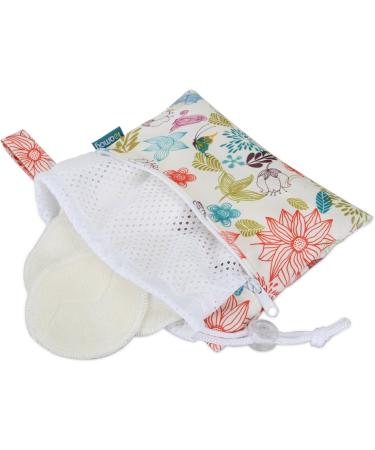 Teamoy Washable Makeup Remover Pads - 12 Pack Reusable Cotton Rounds for Women with Laundry Bag | Eco-Friendly Jungle Design - Buy Online on GoSupps.com