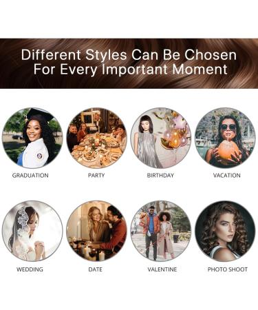 BERRYLION 24 Long Dark Brown Synthetic Curly Wig for Girls & Women - Daily & Party Wear - Buy Online on GoSupps.com