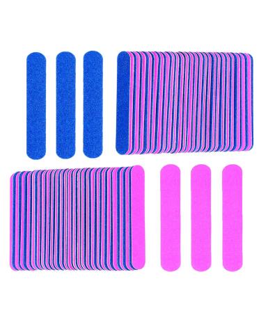 KISEER Mini Nail Files Bulk, 100 Pcs Disposable Double Sided Emery Boards Travel Size for Men, Women, Kids (2 Inch) 2 Inch (Pack of 100)