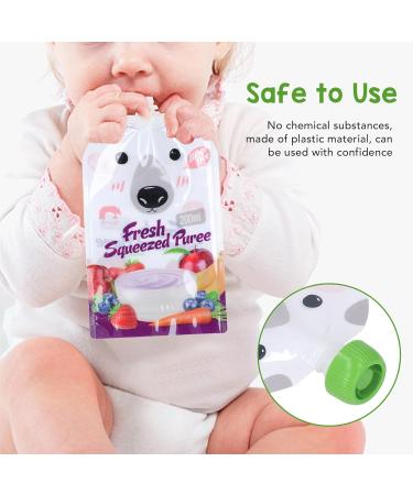 Reusable Baby Food Bags - 10 Pack 200ml Storage for Toddlers & Children | Lockable Puree Pouches - Buy Online on GoSupps.com