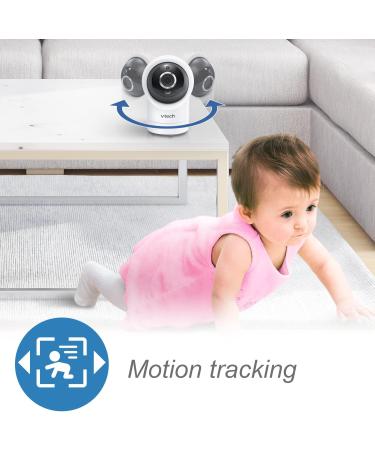 VTech RM7764HD 1080p WiFi Baby Monitor | 360 Pan/Tilt, 7 HD Display, Night Vision | Soothing Sounds, 2-Way Talk | Temperature Sensor, Motion Detection | iOS & Android Compatible - Buy Online on GoSupps.com