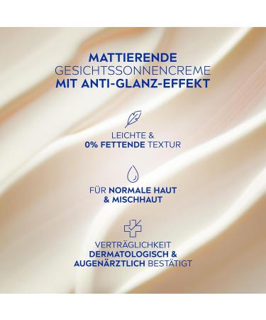 Nivea Sun UV Face Matting SPF 50 - Non-Fatty Sunscreen Lightweight Sun Milk (3 Pack - 50ml) | International Shipping Available - Buy Online on GoSupps.com