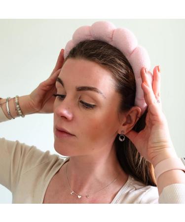 Shop Spa Terry Cloth Headbands - Ideal for Face Washing Makeup Facial Treatments & Masks | Pink - International Shipping Available - Buy Online on GoSupps.com