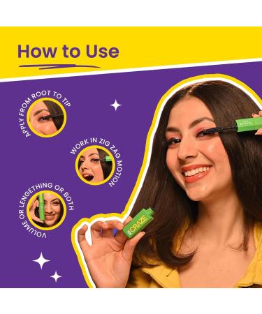 Sw'iss-beauty Craze Duo Mascara | 2-in-1 Lengthening and Volumizing Mascara | Smudgeproof and waterproof | Black 20ml (0.67 Fl Oz) - Buy Online on GoSupps.com
