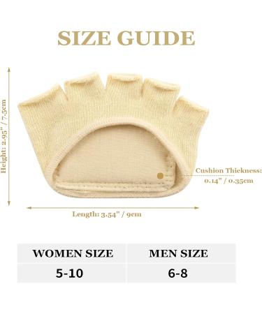 Metatarsal Pads for Foot Pain Relief | Soft Fabric Cushions Toe Separators & Toeless Sleeves | 3 Pairs for Metatarsalgia & Morton's Neuroma - Buy Online on GoSupps.com