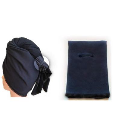 Hair RePear Ultimate Short Hair Towel - Anti Frizz Premium Cotton - 3 Sizes, Black - Buy Online on GoSupps.com