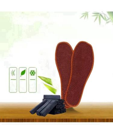Bamboo Charcoal Mesh Insoles - Sweat-Absorbent & Washable Shoe Pads for Men's Leather Shoes (Khaki 43) - International Shipping Available - Buy Online on GoSupps.com