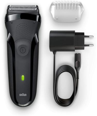 Braun Series 3 Electric Shaver For Men with Precision Trimmer - UK 2 Pin Plug - Black Razor - Buy Online on GoSupps.com