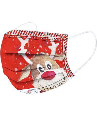 AMDOLE 50-Pack Santa Clutch Mundschutz - Disposable 3-Layer Christmas Print Face Masks for Adults | Mouth & Nose Protection Scarf | Festive Neck Gaiter for Men & Women - Buy Online on GoSupps.com